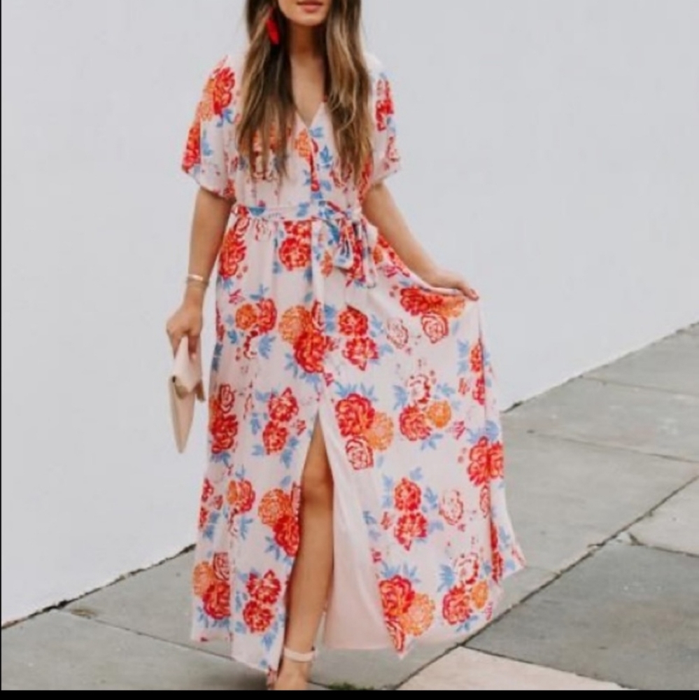 Collective Concepts Floral Wrap Maxi